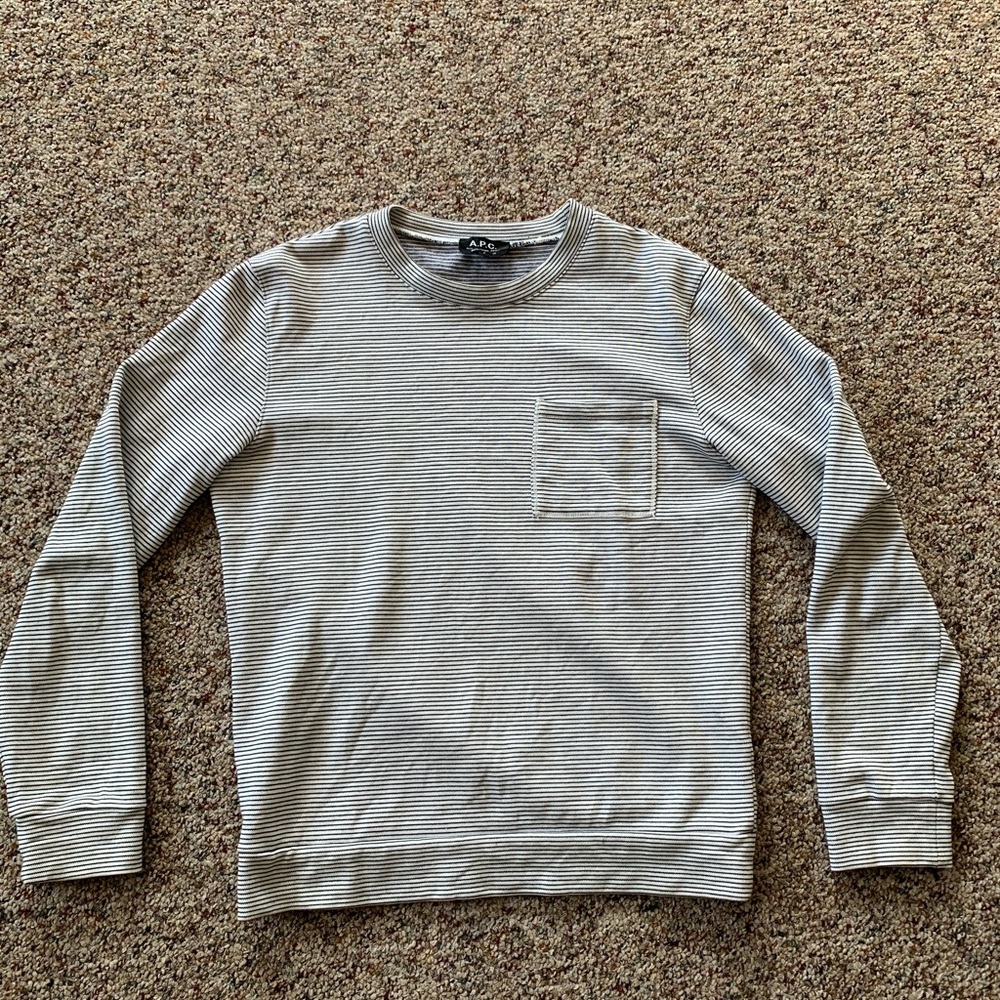 A.P.C. Cotton Sweater with Pocket